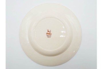 イギリスヴィンテージ　Susie Cooper(スージークーパー)　ロングリーフ　上品で可愛らしいカップ&ソーサー2客・クリーマー・プレート4枚セット　(R-084796)