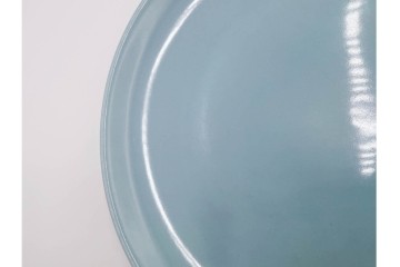 アメリカ　USA　ヴィンテージ　Russel Wright(ラッセル・ライト)　水色　爽やかな色合いが目を引くカップ&ソーサー6客・プレート7枚セット　(R-084797)　