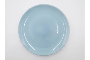 アメリカ　USA　ヴィンテージ　Russel Wright(ラッセル・ライト)　水色　爽やかな色合いが目を引くカップ&ソーサー6客・プレート7枚セット　(R-084797)　