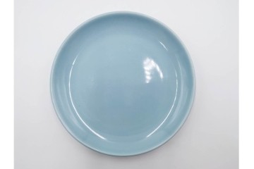 アメリカ　USA　ヴィンテージ　Russel Wright(ラッセル・ライト)　水色　爽やかな色合いが目を引くカップ&ソーサー6客・プレート7枚セット　(R-084797)　