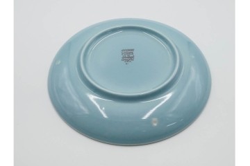 アメリカ　USA　ヴィンテージ　Russel Wright(ラッセル・ライト)　水色　爽やかな色合いが目を引くカップ&ソーサー6客・プレート7枚セット　(R-084797)　