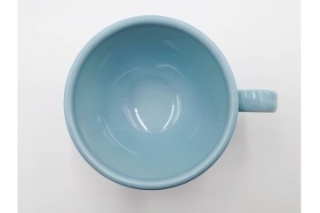 アメリカ　USA　ヴィンテージ　Russel Wright(ラッセル・ライト)　水色　爽やかな色合いが目を引くカップ&ソーサー6客・プレート7枚セット　(R-084797)　