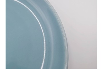 アメリカ　USA　ヴィンテージ　Russel Wright(ラッセル・ライト)　水色　爽やかな色合いが目を引くカップ&ソーサー6客・プレート7枚セット　(R-084797)　