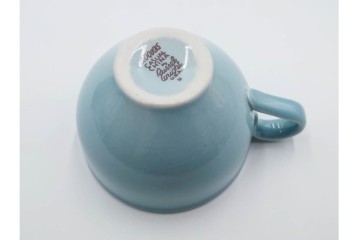 アメリカ　USA　ヴィンテージ　Russel Wright(ラッセル・ライト)　水色　爽やかな色合いが目を引くカップ&ソーサー6客・プレート7枚セット　(R-084797)　