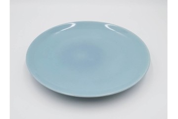 アメリカ　USA　ヴィンテージ　Russel Wright(ラッセル・ライト)　水色　爽やかな色合いが目を引くカップ&ソーサー6客・プレート7枚セット　(R-084797)　