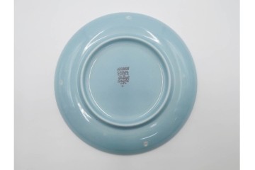 アメリカ　USA　ヴィンテージ　Russel Wright(ラッセル・ライト)　水色　爽やかな色合いが目を引くカップ&ソーサー6客・プレート7枚セット　(R-084797)　