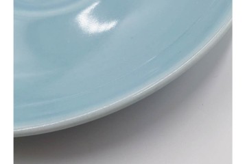 アメリカ　USA　ヴィンテージ　Russel Wright(ラッセル・ライト)　水色　爽やかな色合いが目を引くカップ&ソーサー6客・プレート7枚セット　(R-084797)　