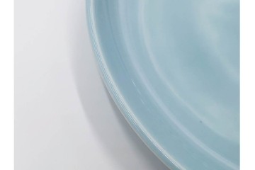 アメリカ　USA　ヴィンテージ　Russel Wright(ラッセル・ライト)　水色　爽やかな色合いが目を引くカップ&ソーサー6客・プレート7枚セット　(R-084797)　