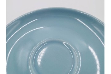 アメリカ　USA　ヴィンテージ　Russel Wright(ラッセル・ライト)　水色　爽やかな色合いが目を引くカップ&ソーサー6客・プレート7枚セット　(R-084797)　