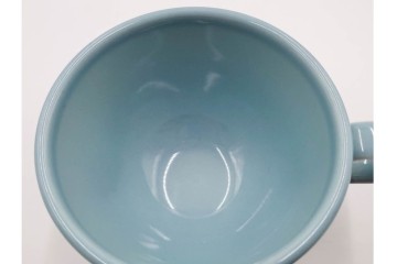 アメリカ　USA　ヴィンテージ　Russel Wright(ラッセル・ライト)　水色　爽やかな色合いが目を引くカップ&ソーサー6客・プレート7枚セット　(R-084797)　