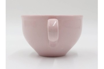 アメリカ　USA　ヴィンテージ　Russel Wright(ラッセル・ライト)　ブラウン　茶色　ピンク　温かみを感じるカップ&ソーサー5客・プレート3枚セット　(R-084798)　