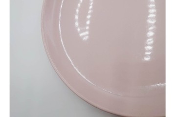 アメリカ　USA　ヴィンテージ　Russel Wright(ラッセル・ライト)　ブラウン　茶色　ピンク　温かみを感じるカップ&ソーサー5客・プレート3枚セット　(R-084798)　