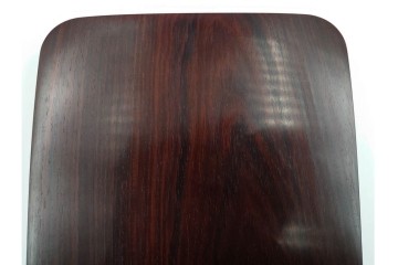 上質な木味　富作　紫檀製　艶やかな木目が映える硯箱　共箱付き　(R-084804)