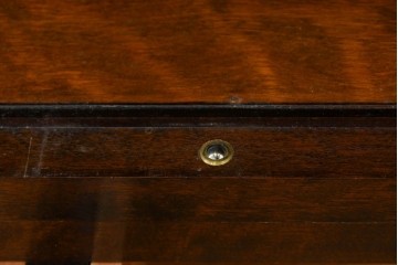 中古　美品　松本民芸家具　落ち着きのある洗練された佇まいが魅力のG-1型面取食器棚　定価約57万円相当　(R-084810)