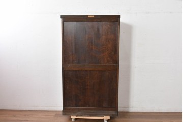 中古　美品　松本民芸家具　落ち着きのある洗練された佇まいが魅力のG-1型面取食器棚　定価約57万円相当　(R-084810)