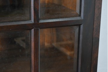 中古　美品　松本民芸家具　落ち着きのある洗練された佇まいが魅力のG-1型面取食器棚　定価約57万円相当　(R-084810)