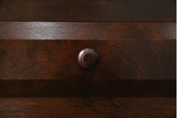 中古　美品　松本民芸家具　落ち着きのある洗練された佇まいが魅力のG-1型面取食器棚　定価約57万円　(R-084810)