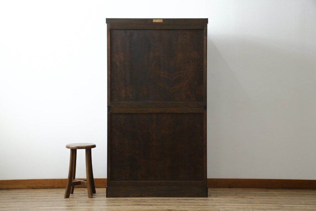 中古　美品　松本民芸家具　落ち着きのある洗練された佇まいが魅力のG-1型面取食器棚　定価約57万円　(R-084810)