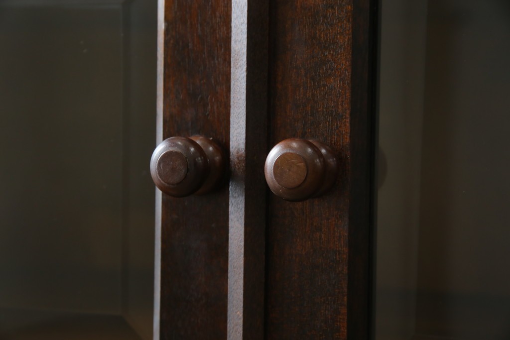 中古　美品　松本民芸家具　落ち着きのある洗練された佇まいが魅力のG-1型面取食器棚　定価約57万円　(R-084810)