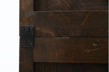 中古　美品　松本民芸家具　落ち着きのある洗練された佇まいが魅力のG-1型面取食器棚　定価約57万円　(R-084810)