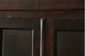 中古　美品　松本民芸家具　落ち着きのある洗練された佇まいが魅力のG-1型面取食器棚　定価約57万円　(R-084810)