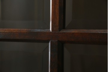 中古　美品　松本民芸家具　落ち着きのある洗練された佇まいが魅力のG-1型面取食器棚　定価約57万円　(R-084810)