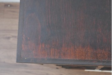 《脚(台輪)取り付け加工費込み》　中古　美品　松本民芸家具　G-1型面取食器棚　落ち着きのある洗練された佇まいが魅力のキャビネット　(R-084811)