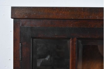 《脚(台輪)取り付け加工費込み》　中古　美品　松本民芸家具　G-1型面取食器棚　落ち着きのある洗練された佇まいが魅力のキャビネット　(R-084811)