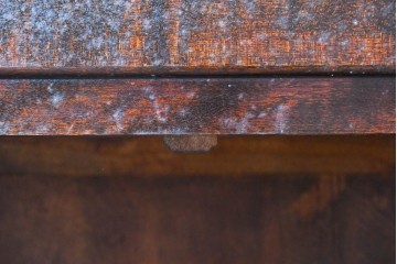 《脚(台輪)取り付け加工費込み》　中古　美品　松本民芸家具　G-1型面取食器棚　落ち着きのある洗練された佇まいが魅力のキャビネット　(R-084811)