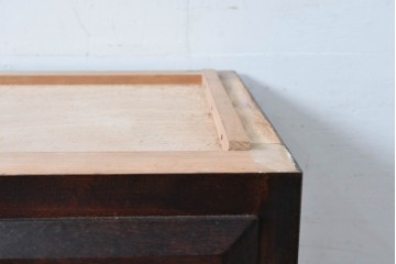 《天板取り付け加工費込み》　中古　美品　松本民芸家具　G-1型面取食器棚　落ち着きのある洗練された佇まいが魅力のキャビネット　(R-084812)