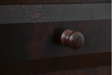 《天板取り付け加工費込み》　中古　美品　松本民芸家具　G-1型面取食器棚　落ち着きのある洗練された佇まいが魅力のキャビネット　(R-084812)