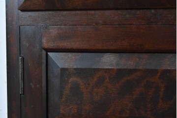 《天板取り付け加工費込み》　中古　美品　松本民芸家具　G-1型面取食器棚　落ち着きのある洗練された佇まいが魅力のキャビネット　(R-084812)