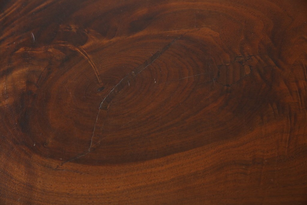 和製ヴィンテージ　美品　刻印なしの年代もの!!　ジョージ・ナカシマ(George Nakashima)　美しい木目とどっしりとした佇まいが魅力的なMINGUREN DINING(ミングレン)ダイニングテーブル　(R-084816)