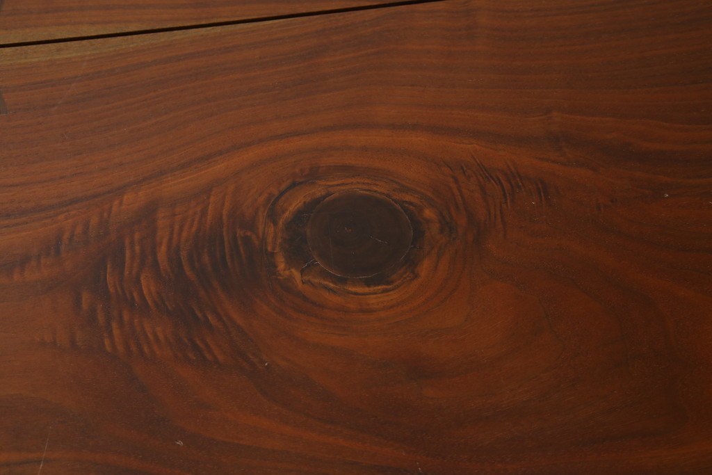 和製ヴィンテージ　美品　刻印なしの年代もの!!　ジョージ・ナカシマ(George Nakashima)　美しい木目とどっしりとした佇まいが魅力的なMINGUREN DINING(ミングレン)ダイニングテーブル　(R-084816)