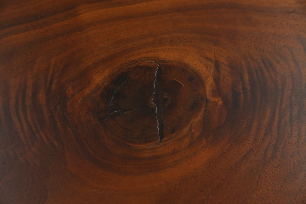 和製ヴィンテージ　美品　刻印なしの年代もの!!　ジョージ・ナカシマ(George Nakashima)　美しい木目とどっしりとした佇まいが魅力的なMINGUREN DINING(ミングレン)ダイニングテーブル　(R-084816)