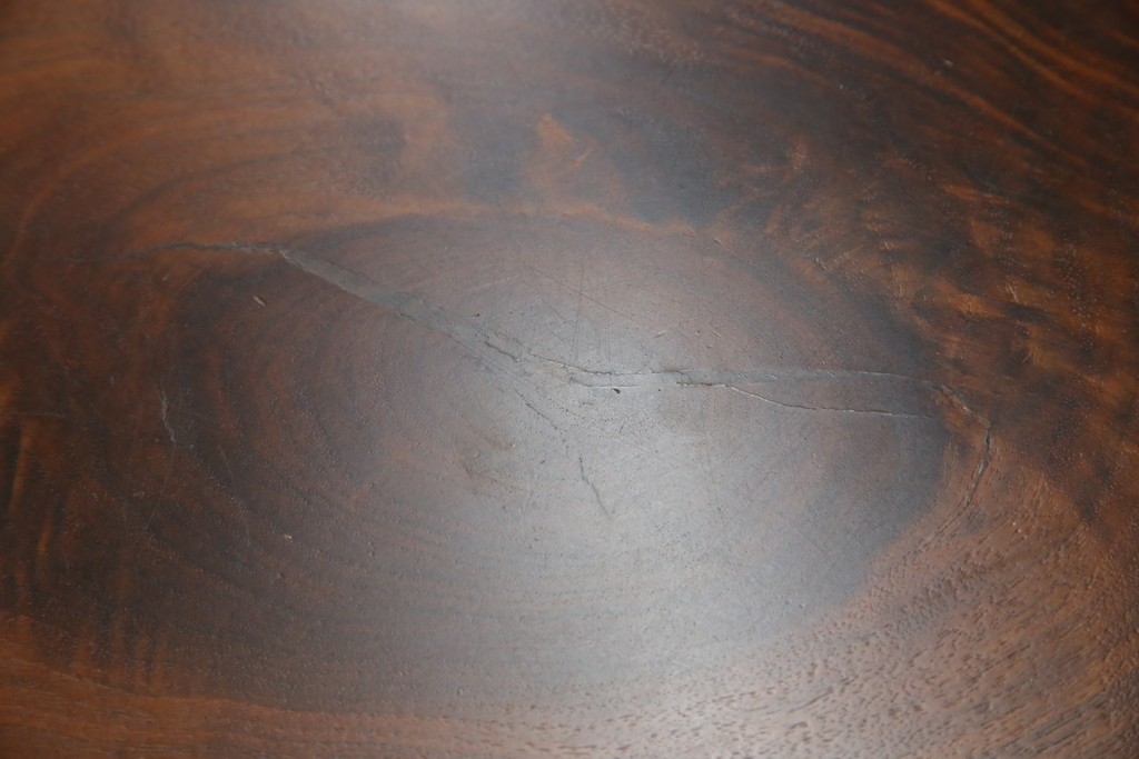 和製ヴィンテージ　美品　刻印なしの年代もの!!　ジョージ・ナカシマ(George Nakashima)　美しい木目とどっしりとした佇まいが魅力的なMINGUREN DINING(ミングレン)ダイニングテーブル　(R-084816)