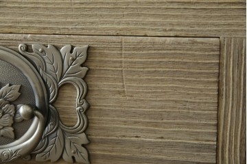 中古　会津松本(會津松本)　東西館　牡丹金具が上品な会津桐箪笥　定価約74万円　(R-084818)