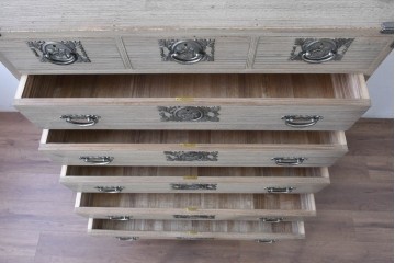 中古　会津松本(會津松本)　東西館　牡丹金具が上品な会津桐箪笥　定価約74万円相当　(R-084818)