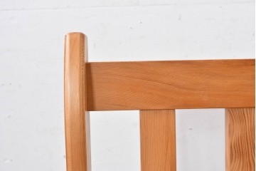和製ビンテージ　美品　希少品　屋久杉　温もりと格調を備えた回転チェア2脚　セット定価約100万円相当　(R-084819)