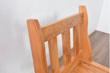 和製ビンテージ　美品　希少品　屋久杉　温もりと格調を備えた回転チェア2脚　セット定価約100万円相当　(R-084820)