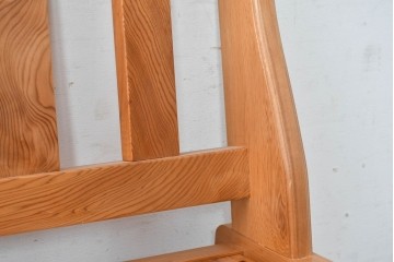 和製ビンテージ　美品　希少品　屋久杉　温もりと格調を備えた回転チェア2脚　セット定価約100万円相当　(R-084820)