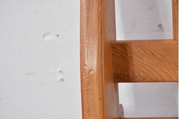 和製ビンテージ　美品　希少品　屋久杉　温もりと格調を備えた回転チェア2脚　セット定価約100万円相当　(R-084821)