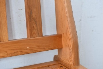 和製ビンテージ　美品　希少品　屋久杉　温もりと格調を備えた回転チェア2脚　セット定価約100万円相当　(R-084821)