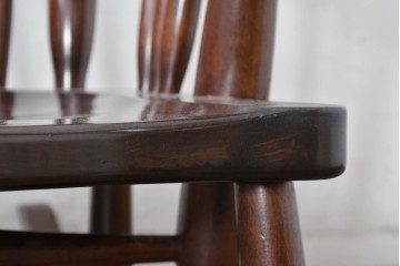 中古　美品　松本民芸家具　くつろぎの時間にぴったりなJ型ロッキングチェア　定価約24万円相当　(R-084822)