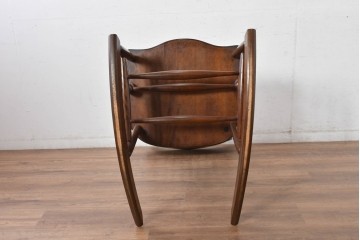 中古　美品　松本民芸家具　くつろぎの時間にぴったりなJ型ロッキングチェア　定価約24万円相当　(R-084822)