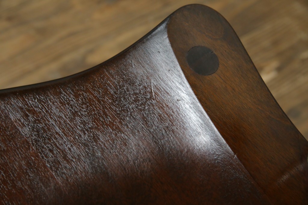 中古　美品　松本民芸家具　くつろぎの時間にぴったりなJ型ロッキングチェア　定価約24万円　(R-084822)