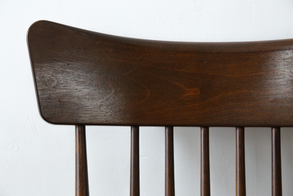 中古　美品　松本民芸家具　くつろぎの時間にぴったりなJ型ロッキングチェア　定価約24万円　(R-084822)