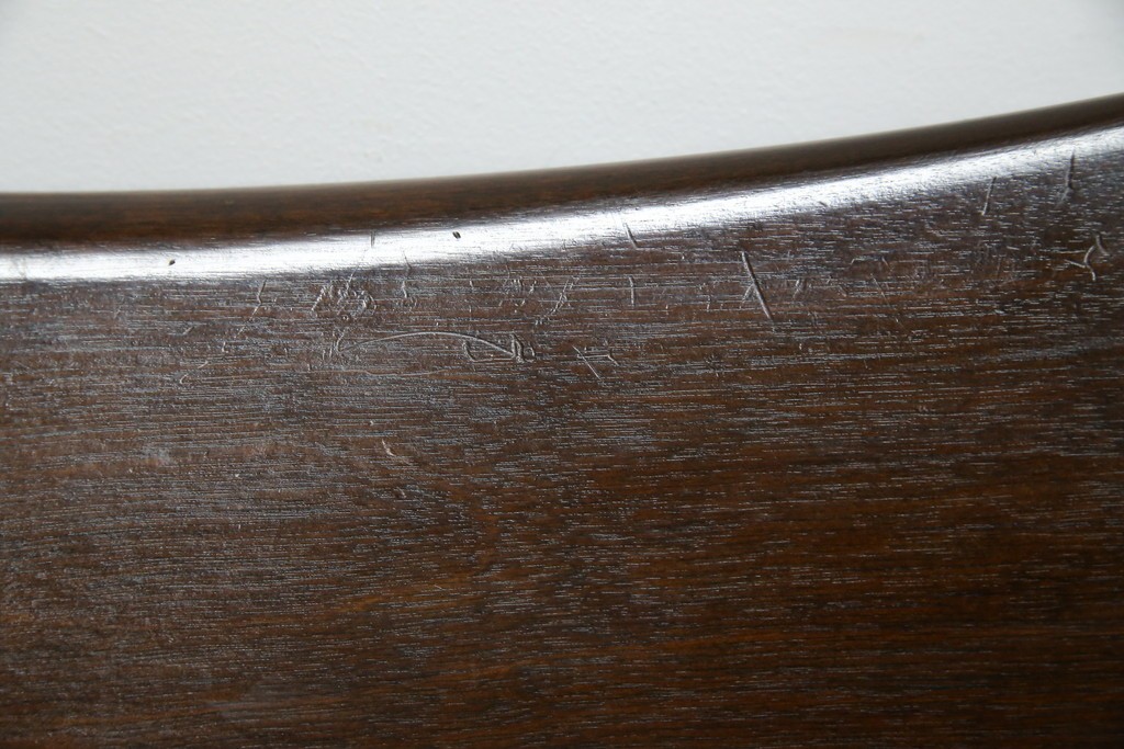 中古　美品　松本民芸家具　くつろぎの時間にぴったりなJ型ロッキングチェア　定価約24万円　(R-084822)