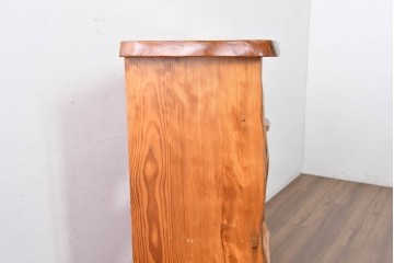 和製ビンテージ　美品!!　屋久杉　総無垢材　自然の造形美が映える飾り棚　定価約200万円相当　(R-084823)