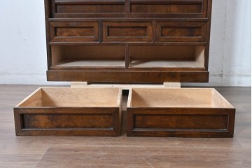 中古　美品　松本民芸家具　MA型　落ち着いた品のある佇まいが魅力的な茶タンス　定価約52万円　(R-084825)